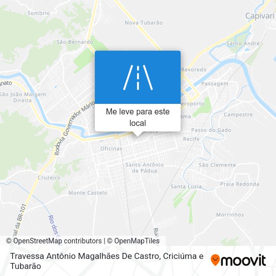 Travessa Antônio Magalhães De Castro mapa