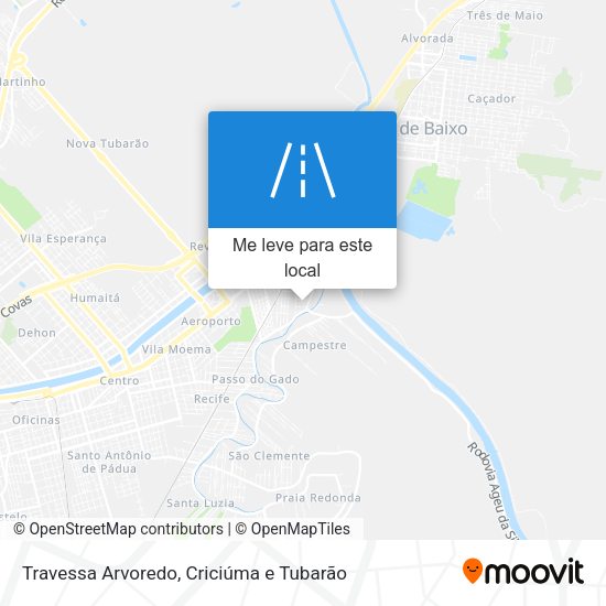 Travessa Arvoredo mapa