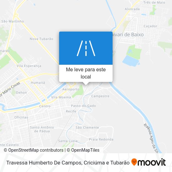 Travessa Humberto De Campos mapa