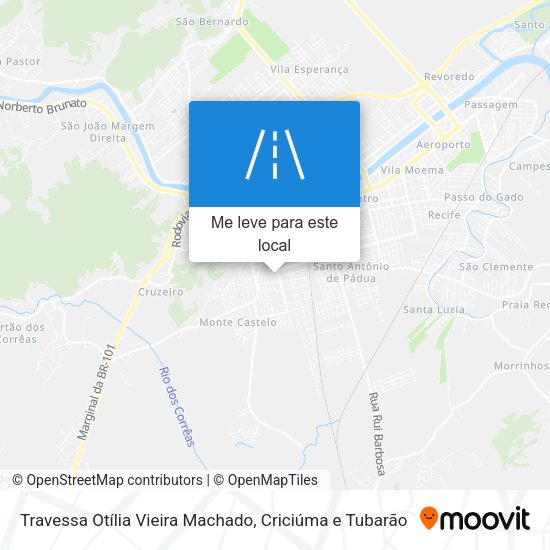 Travessa Otília Vieira Machado mapa