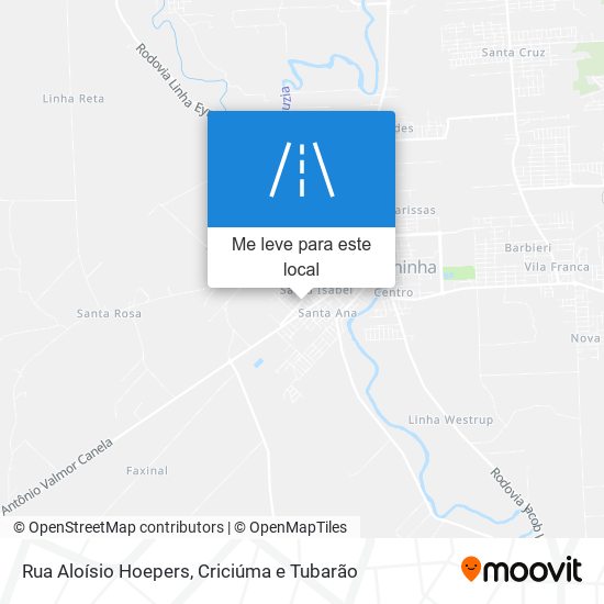 Rua Aloísio Hoepers mapa