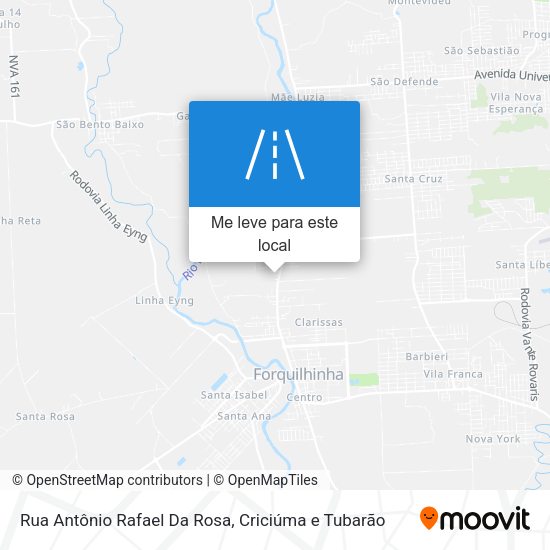 Rua Antônio Rafael Da Rosa mapa