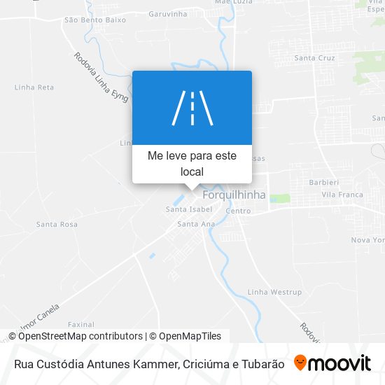 Rua Custódia Antunes Kammer mapa