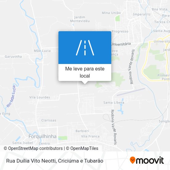 Rua Duília Vito Neotti mapa