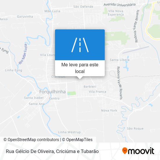 Rua Gélcio De Oliveira mapa