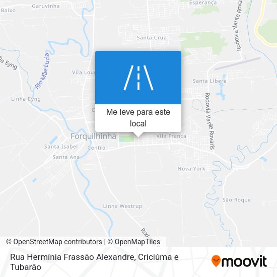 Rua Hermínia Frassão Alexandre mapa