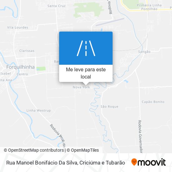 Rua Manoel Bonifácio Da Silva mapa