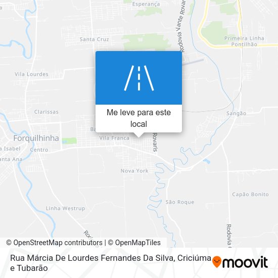 Rua Márcia De Lourdes Fernandes Da Silva mapa