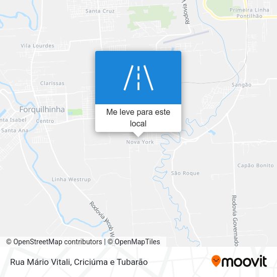 Rua Mário Vitali mapa