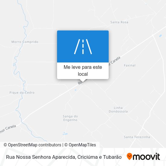 Rua Nossa Senhora Aparecida mapa