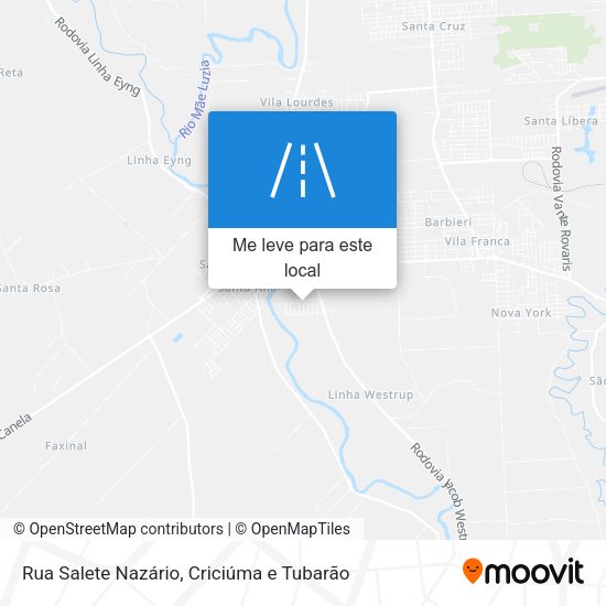 Rua Salete Nazário mapa