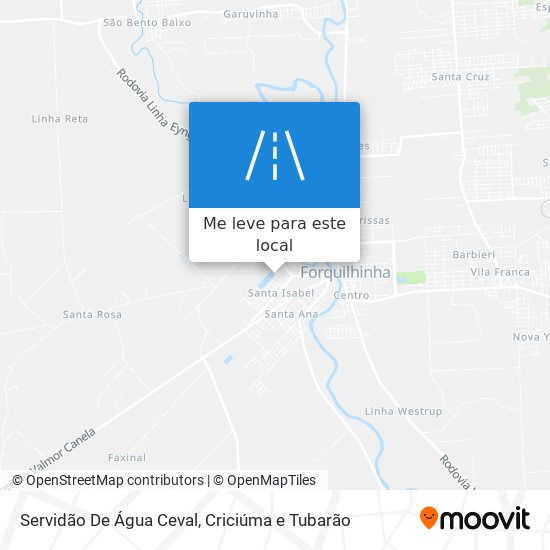 Servidão De Água Ceval mapa