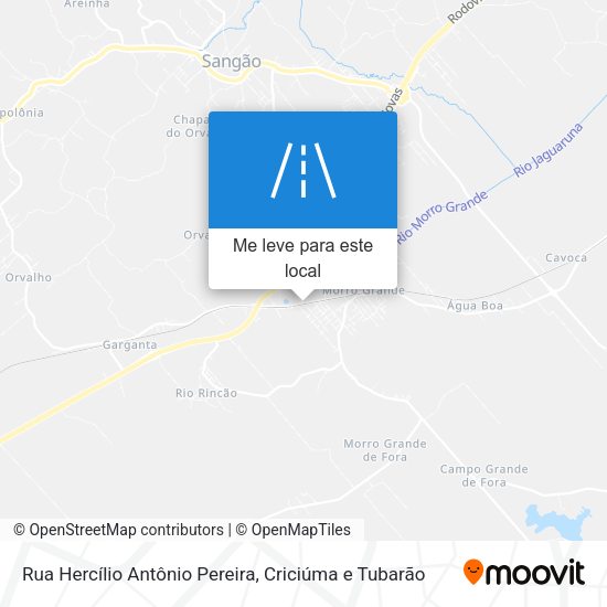 Rua Hercílio Antônio Pereira mapa