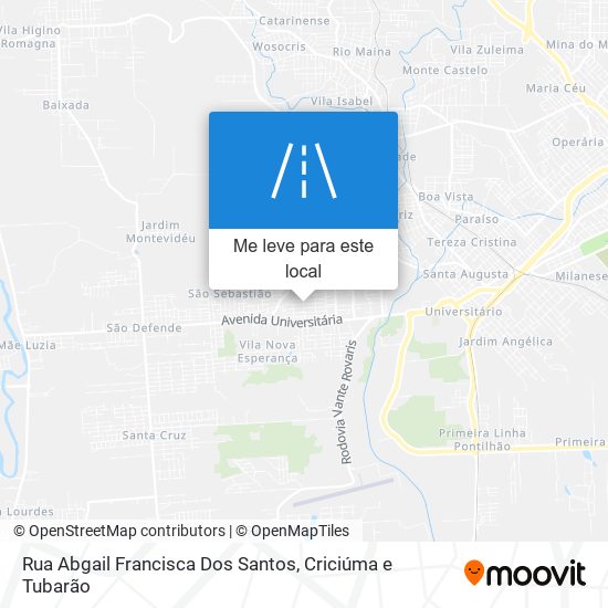 Rua Abgail Francisca Dos Santos mapa