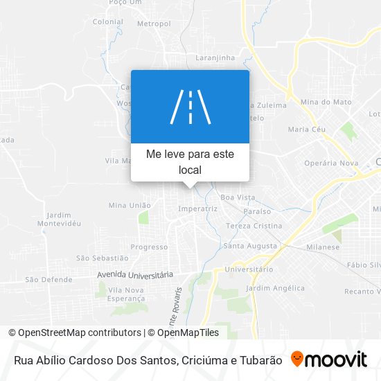 Rua Abílio Cardoso Dos Santos mapa