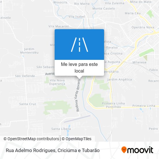 Rua Adelmo Rodrigues mapa