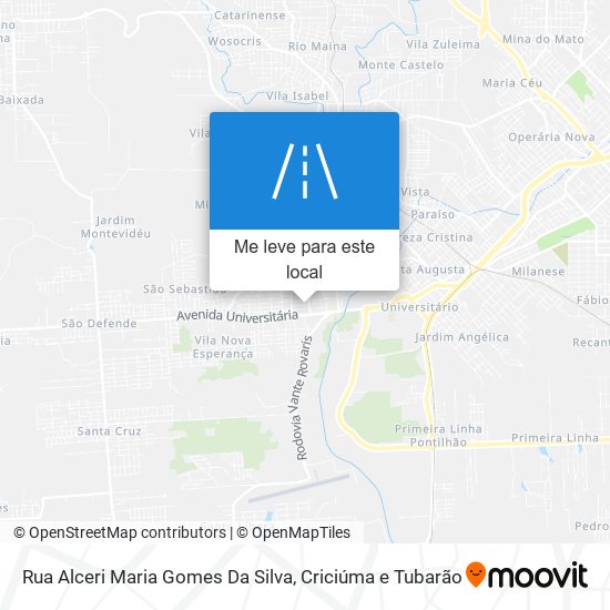 Rua Alceri Maria Gomes Da Silva mapa