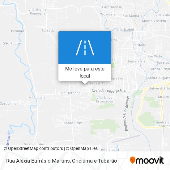 Rua Aléxia Eufrásio Martins mapa