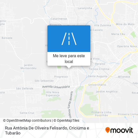 Rua Antônia De Oliveira Felisardo mapa