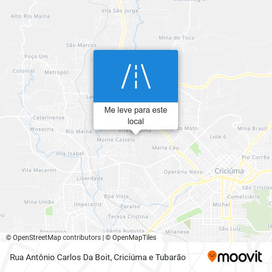 Rua Antônio Carlos Da Boit mapa