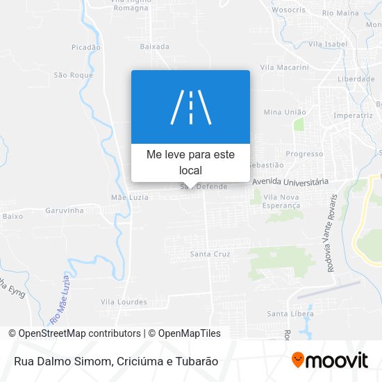 Rua Dalmo Simom mapa