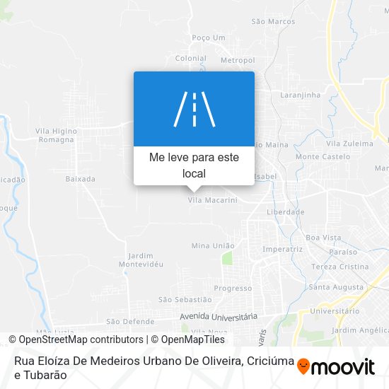 Rua Eloíza De Medeiros Urbano De Oliveira mapa
