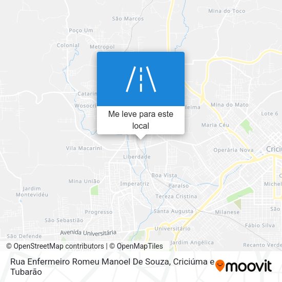 Rua Enfermeiro Romeu Manoel De Souza mapa