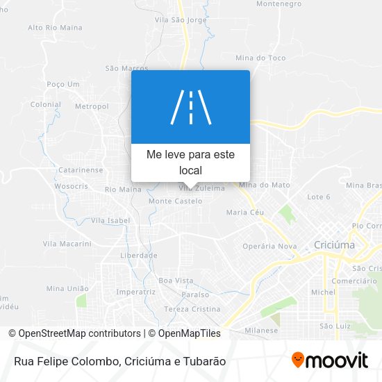 Rua Felipe Colombo mapa