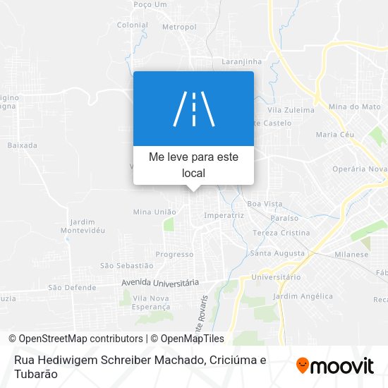 Rua Hediwigem Schreiber Machado mapa