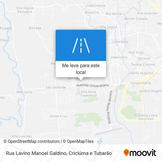 Rua Lavino Manoel Galdino mapa