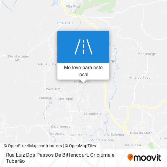 Rua Luiz Dos Passos De Bittencourt mapa