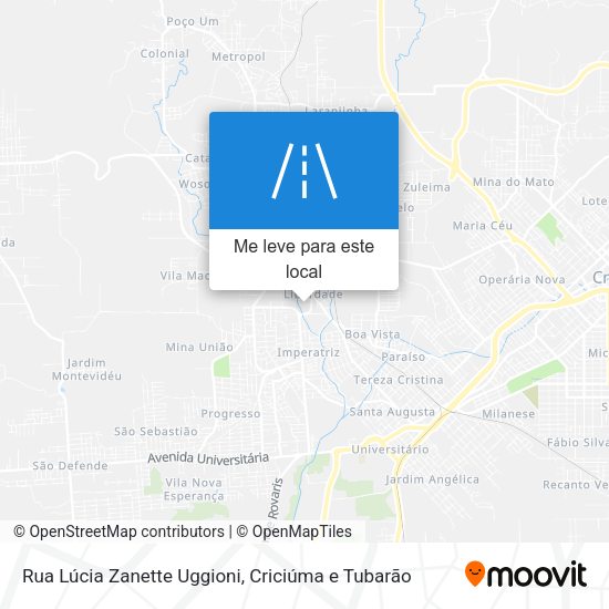 Rua Lúcia Zanette Uggioni mapa
