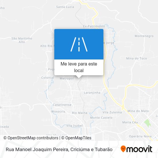 Rua Manoel Joaquim Pereira mapa