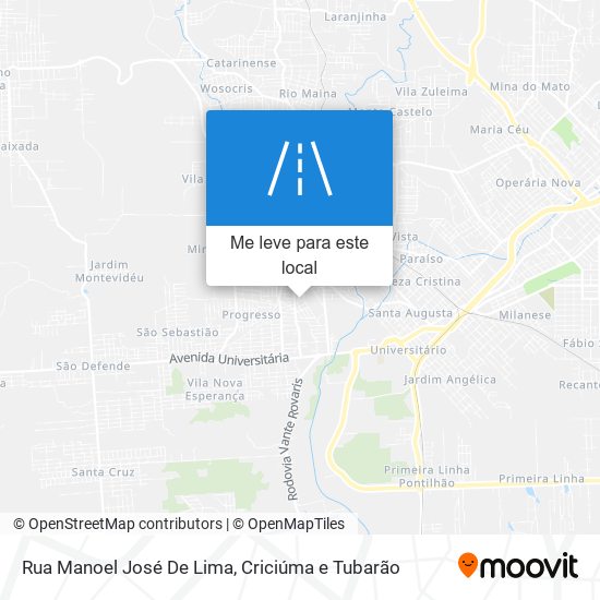 Rua Manoel José De Lima mapa