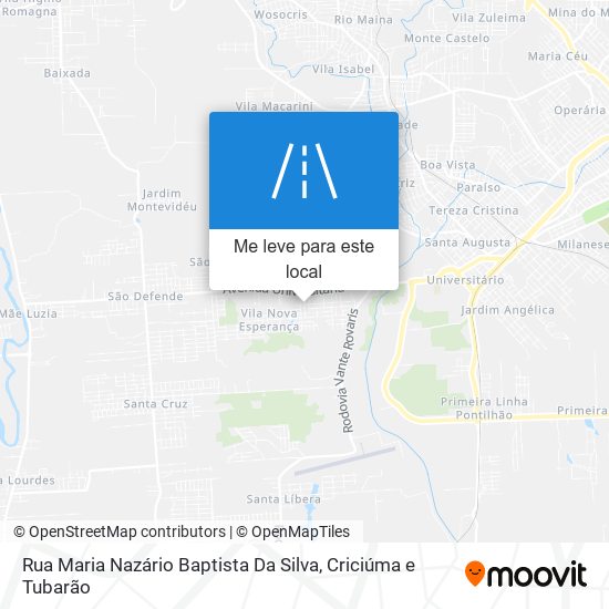 Rua Maria Nazário Baptista Da Silva mapa