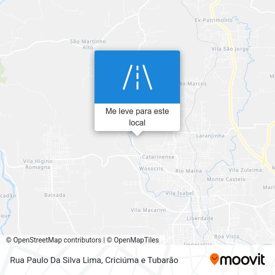Rua Paulo Da Silva Lima mapa