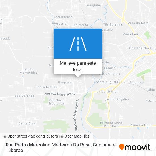 Rua Pedro Marcolino Medeiros Da Rosa mapa