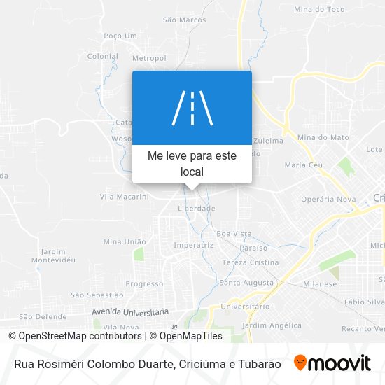 Rua Rosiméri Colombo Duarte mapa