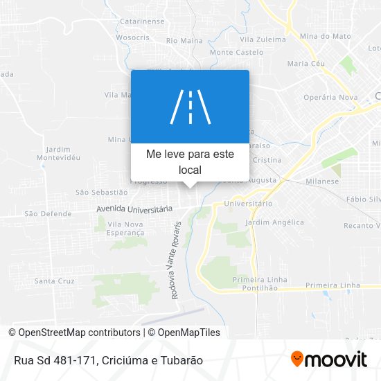 Rua Sd 481-171 mapa