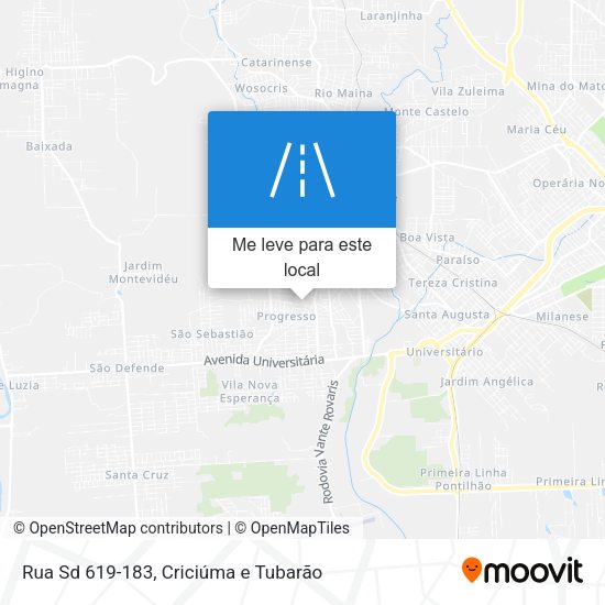 Rua Sd 619-183 mapa