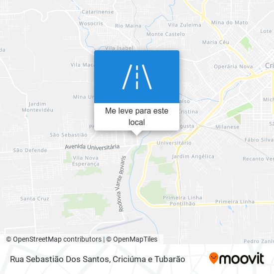 Rua Sebastião Dos Santos mapa