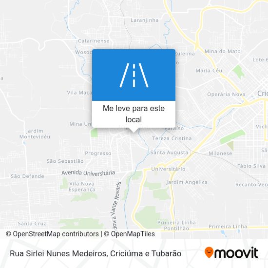 Rua Sirlei Nunes Medeiros mapa