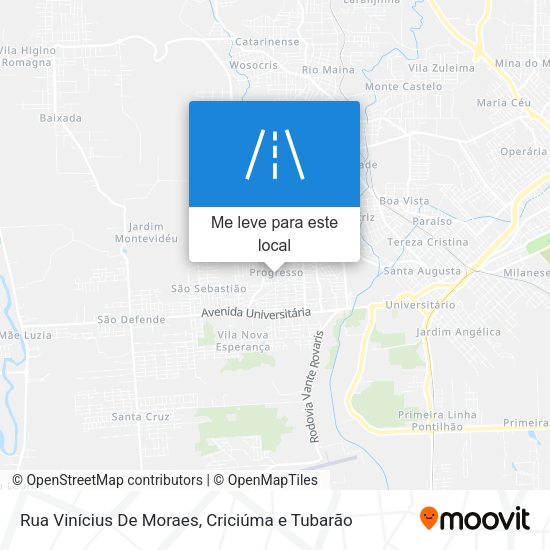 Rua Vinícius De Moraes mapa