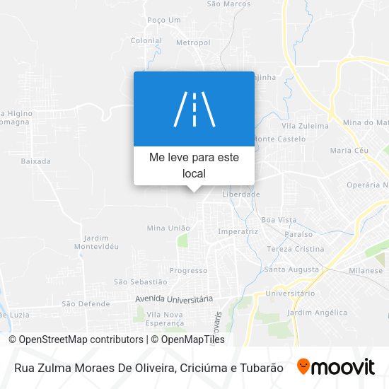 Rua Zulma Moraes De Oliveira mapa