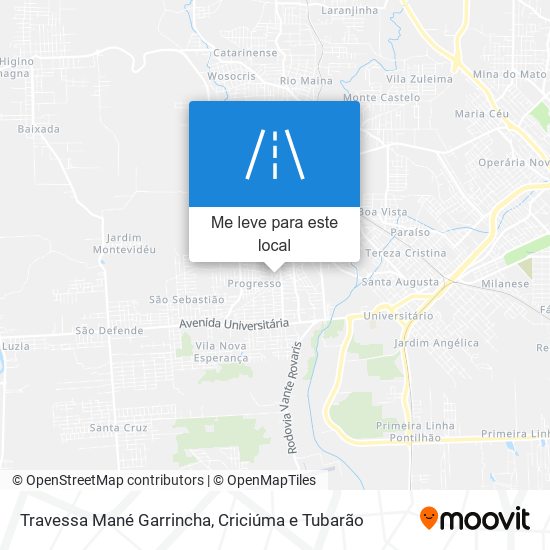 Travessa Mané Garrincha mapa