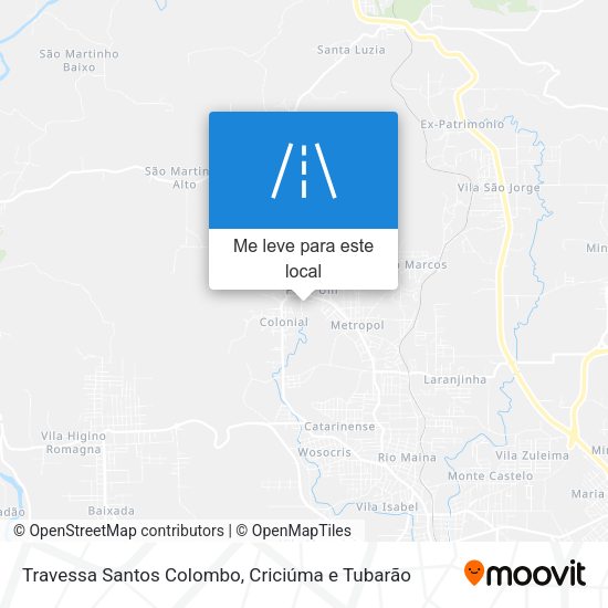 Travessa Santos Colombo mapa
