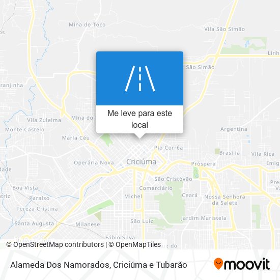 Alameda Dos Namorados mapa