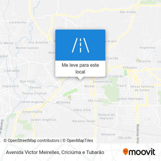 Avenida Victor Meirelles mapa