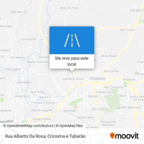 Rua Alberto Da Rosa mapa