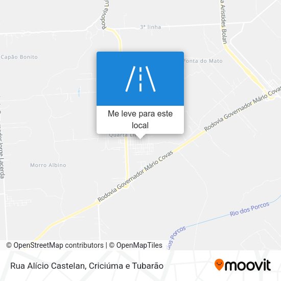 Rua Alício Castelan mapa